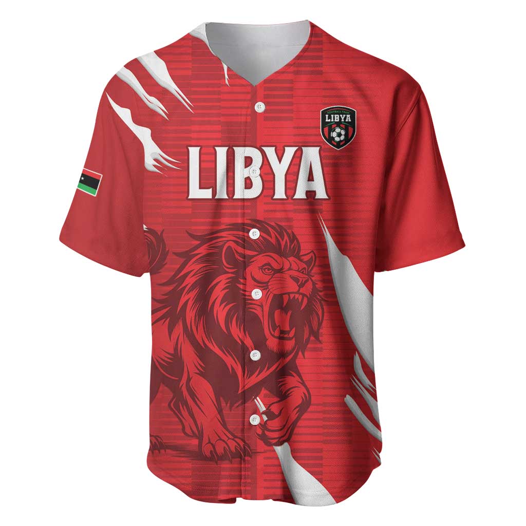 Custom Libya Football Baseball Jersey Forza Libya