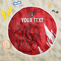 Custom Libya Football Beach Blanket Forza Libya
