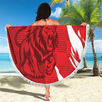 Custom Libya Football Beach Blanket Forza Libya