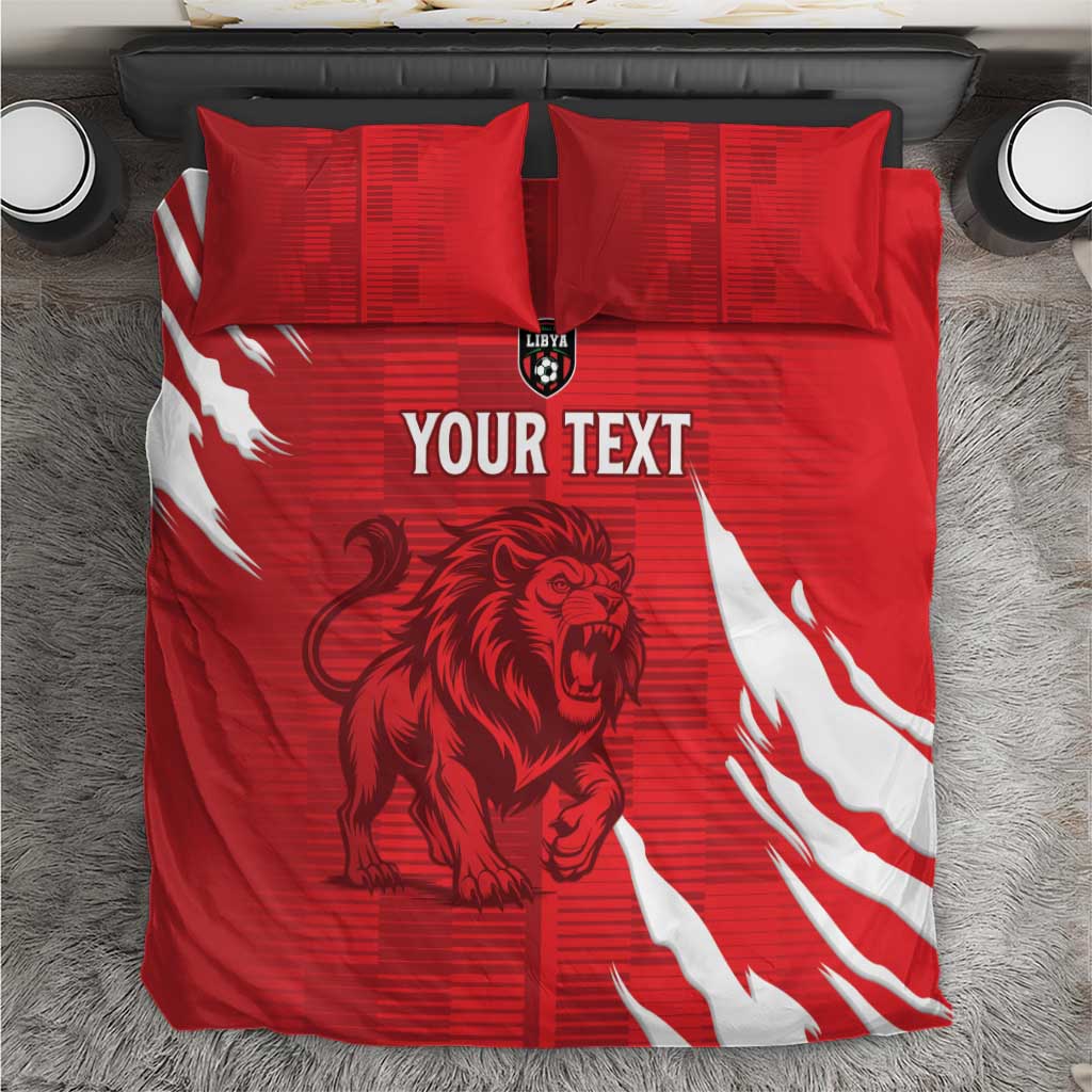 Custom Libya Football Bedding Set Forza Libya