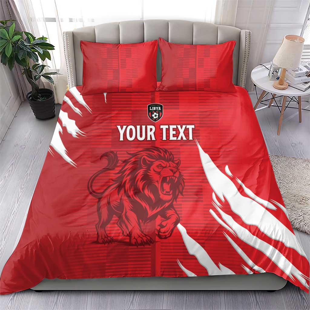 Custom Libya Football Bedding Set Forza Libya