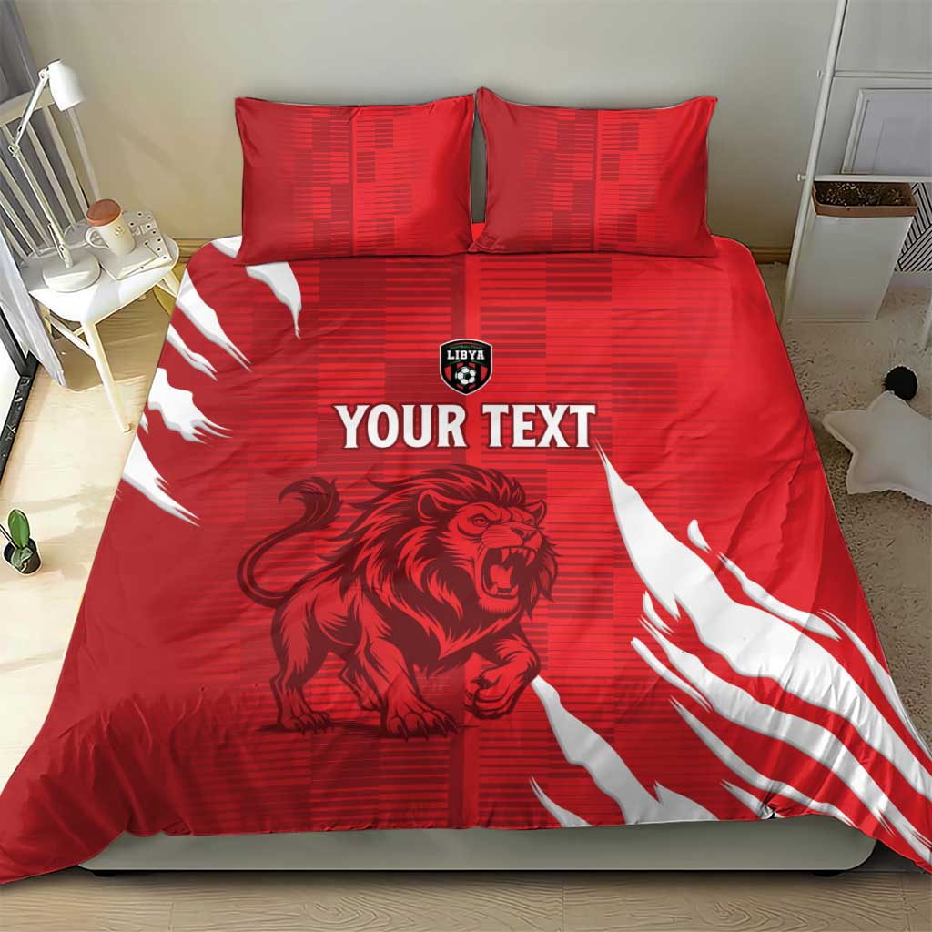 Custom Libya Football Bedding Set Forza Libya
