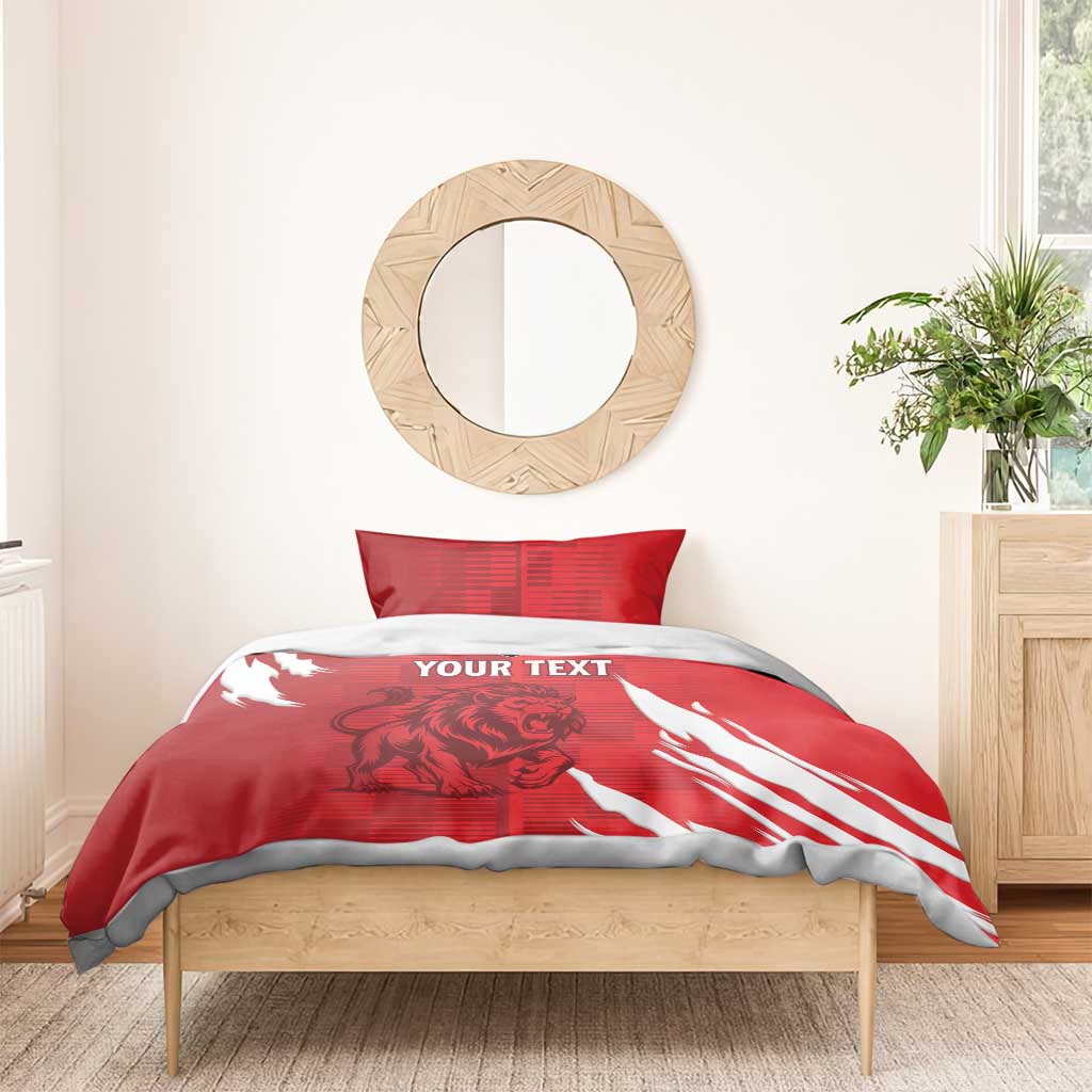 Custom Libya Football Bedding Set Forza Libya