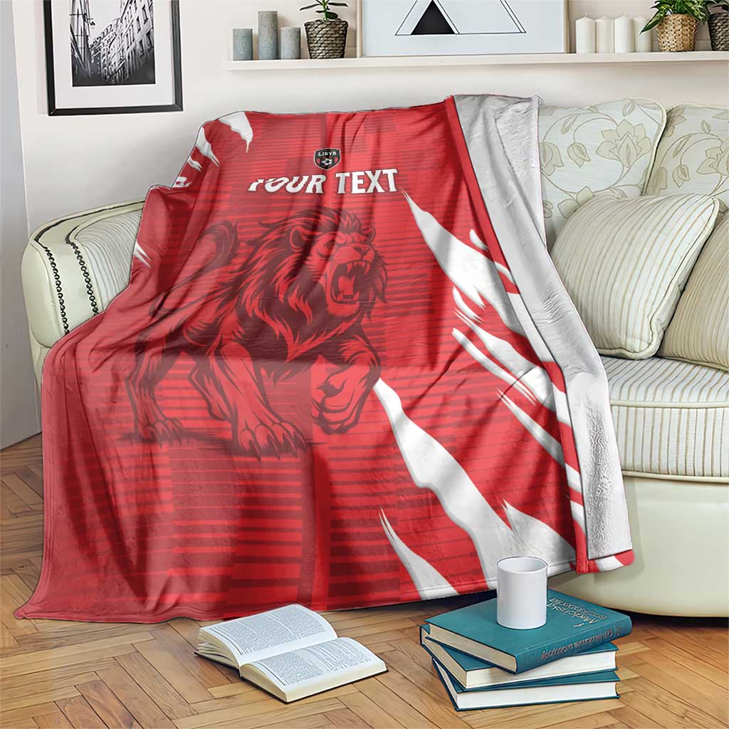 Custom Libya Football Blanket Forza Libya