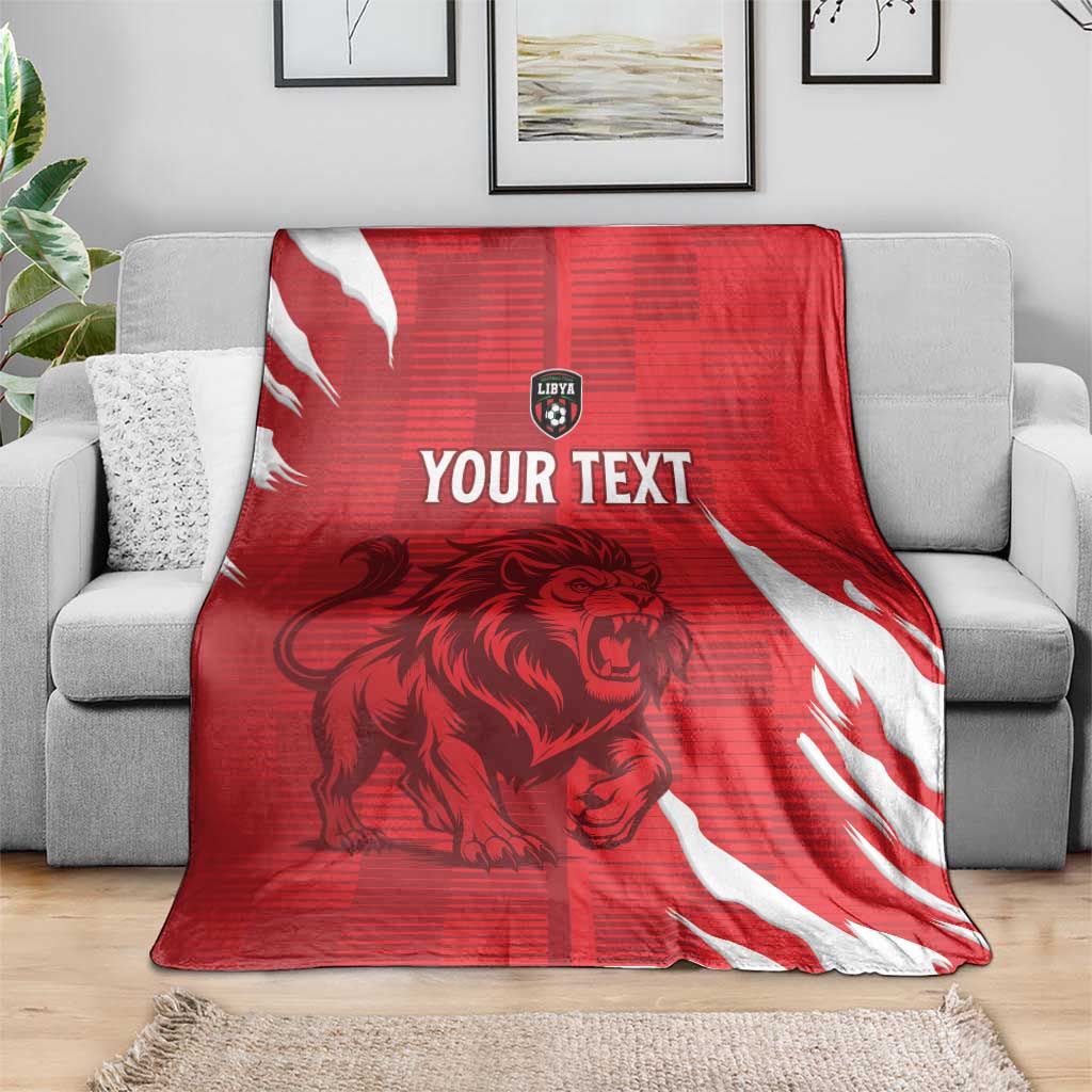 Custom Libya Football Blanket Forza Libya