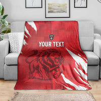 Custom Libya Football Blanket Forza Libya