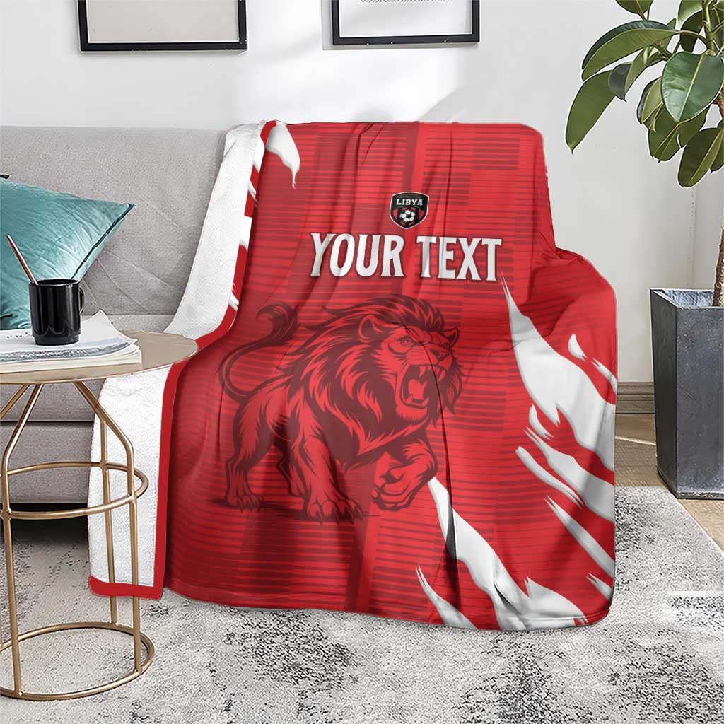 Custom Libya Football Blanket Forza Libya