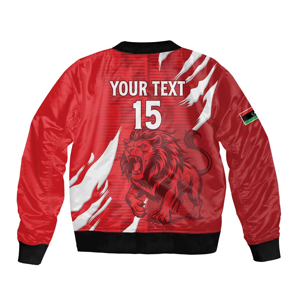 Custom Libya Football Bomber Jacket Forza Libya