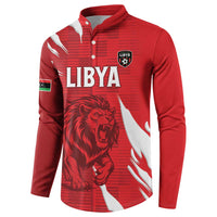 Custom Libya Football Button Sweatshirt Forza Libya