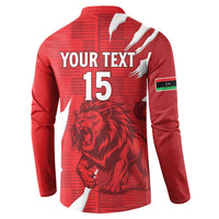 Custom Libya Football Button Sweatshirt Forza Libya