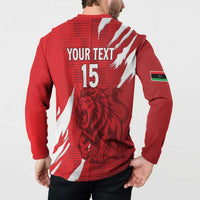 Custom Libya Football Button Sweatshirt Forza Libya