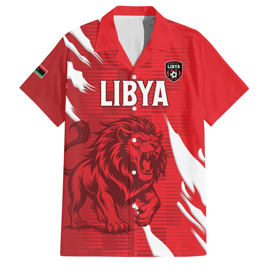 Custom Libya Football Family Matching Long Sleeve Bodycon Dress and Hawaiian Shirt Forza Libya