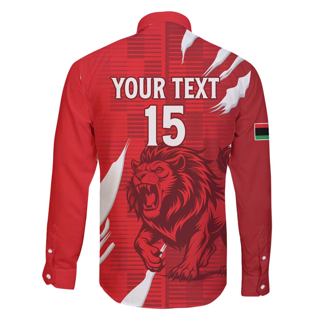 Custom Libya Football Family Matching Long Sleeve Bodycon Dress and Hawaiian Shirt Forza Libya