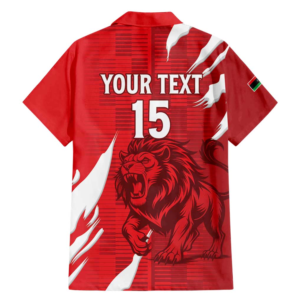 Custom Libya Football Family Matching Puletasi and Hawaiian Shirt Forza Libya