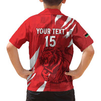 Custom Libya Football Family Matching Tank Maxi Dress and Hawaiian Shirt Forza Libya