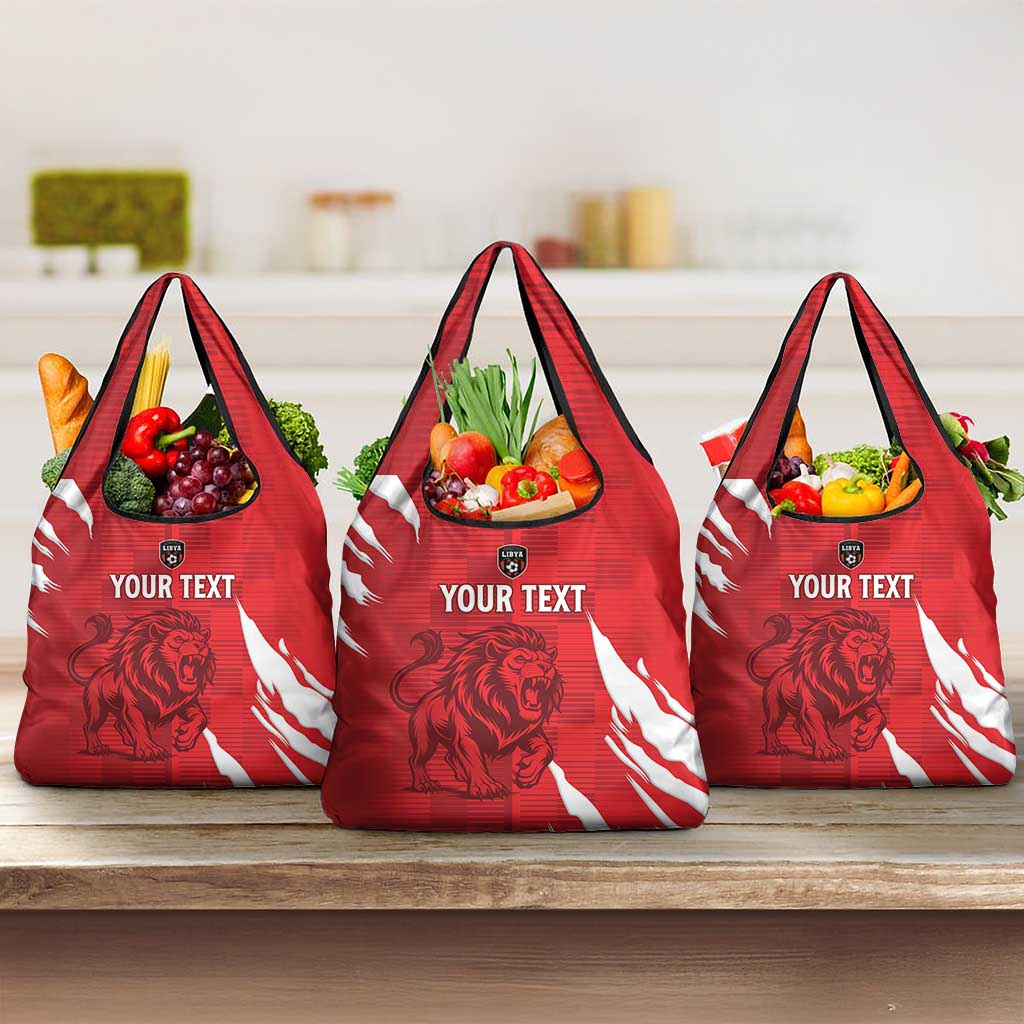 Custom Libya Football Grocery Bag Forza Libya