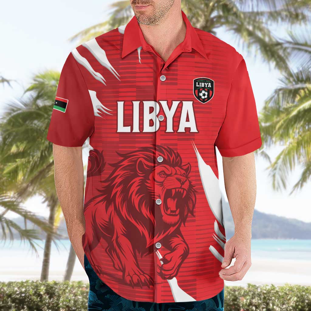 Custom Libya Football Hawaiian Shirt Forza Libya