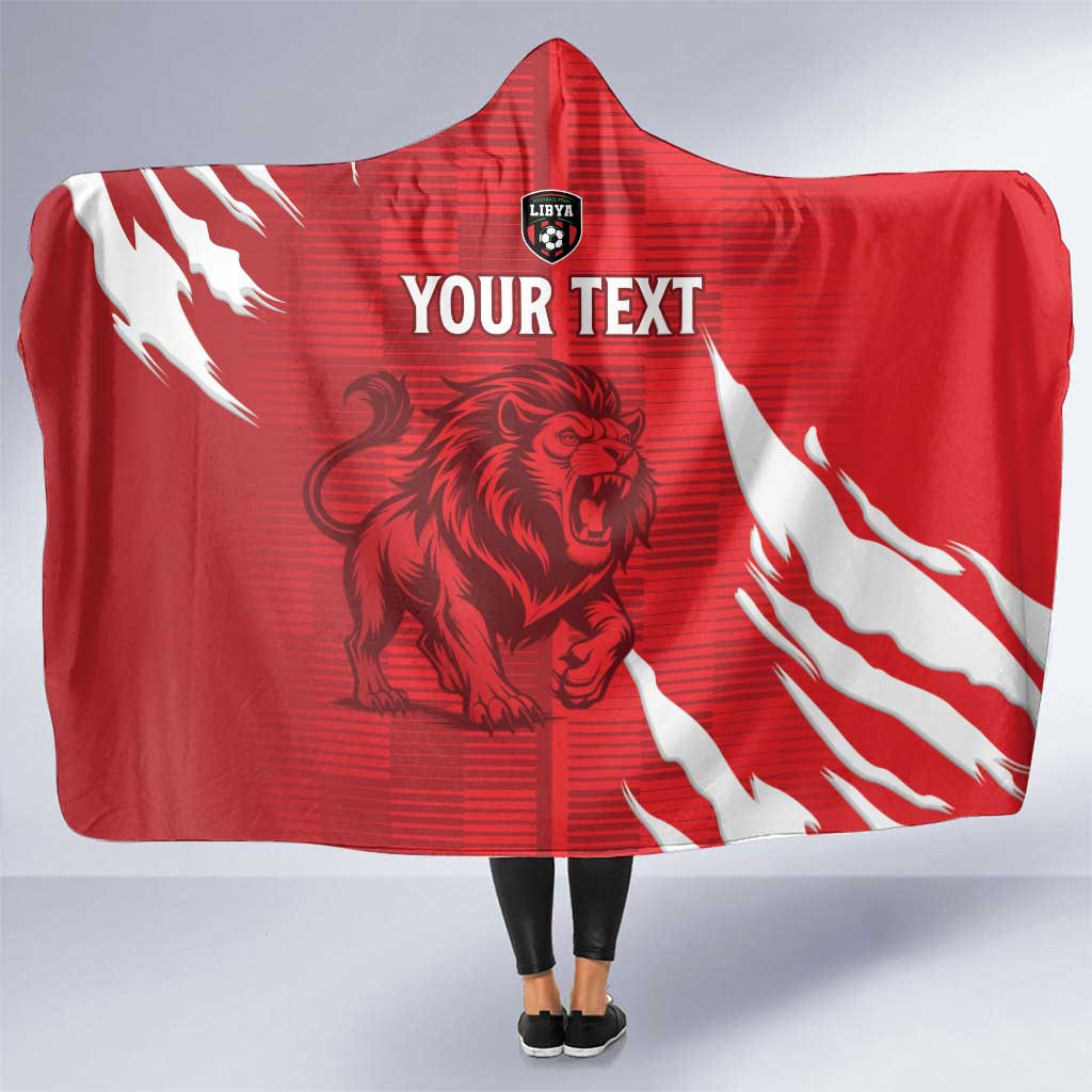 Custom Libya Football Hooded Blanket Forza Libya
