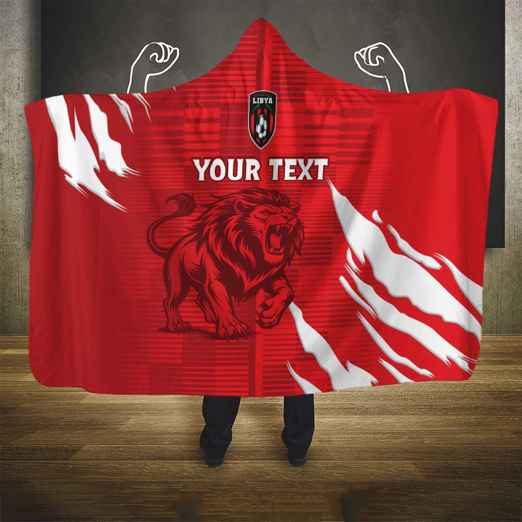 Custom Libya Football Hooded Blanket Forza Libya