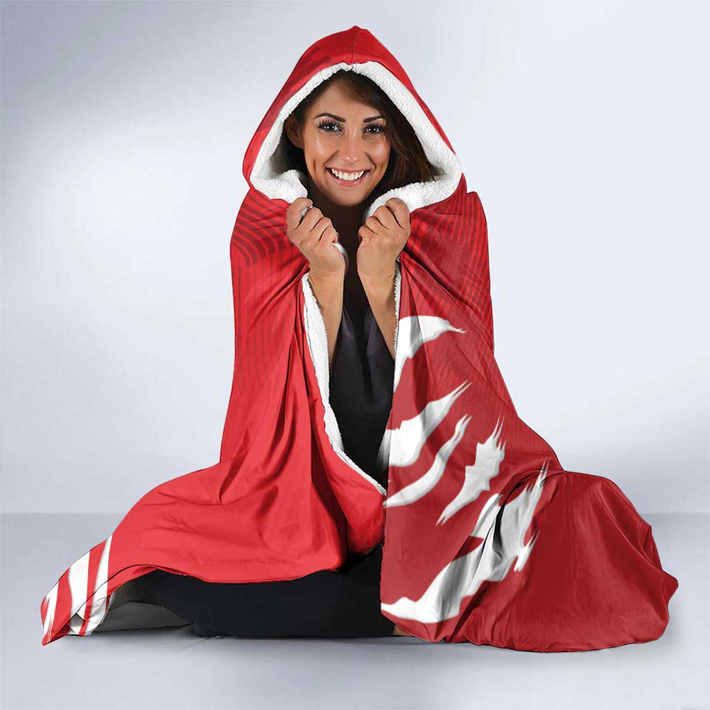 Custom Libya Football Hooded Blanket Forza Libya