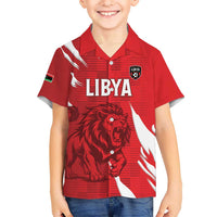 Custom Libya Football Kid Hawaiian Shirt Forza Libya