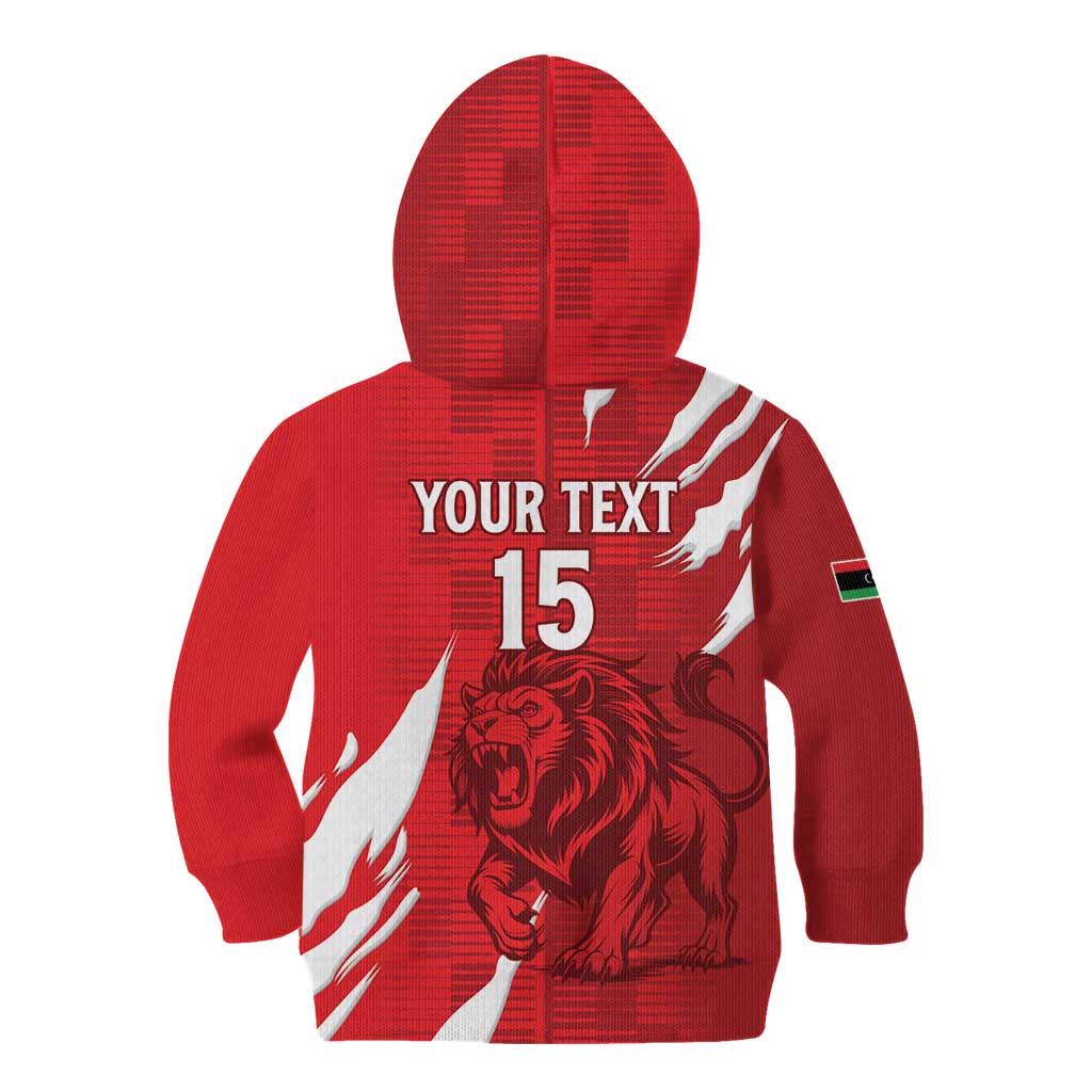 Custom Libya Football Kid Hoodie Forza Libya