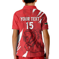 Custom Libya Football Kid Polo Shirt Forza Libya