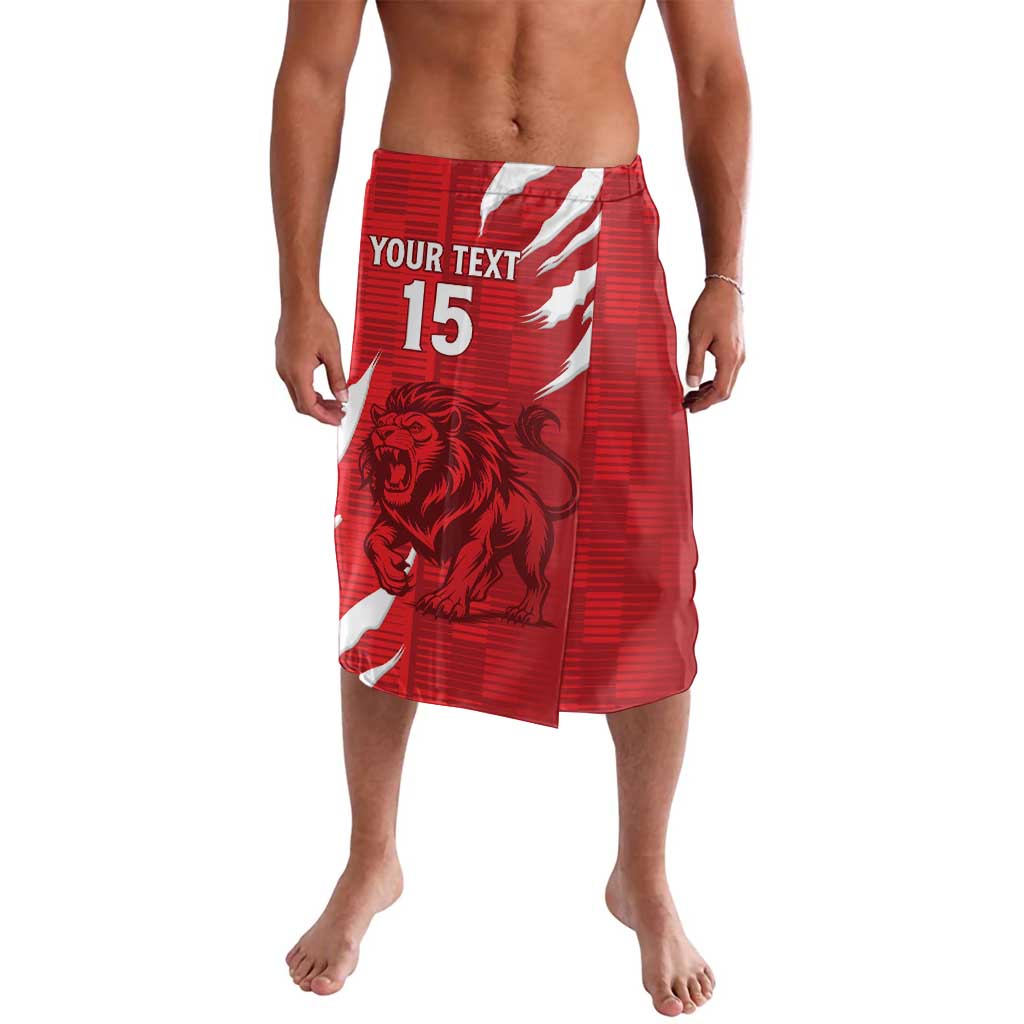 Custom Libya Football Lavalava Forza Libya