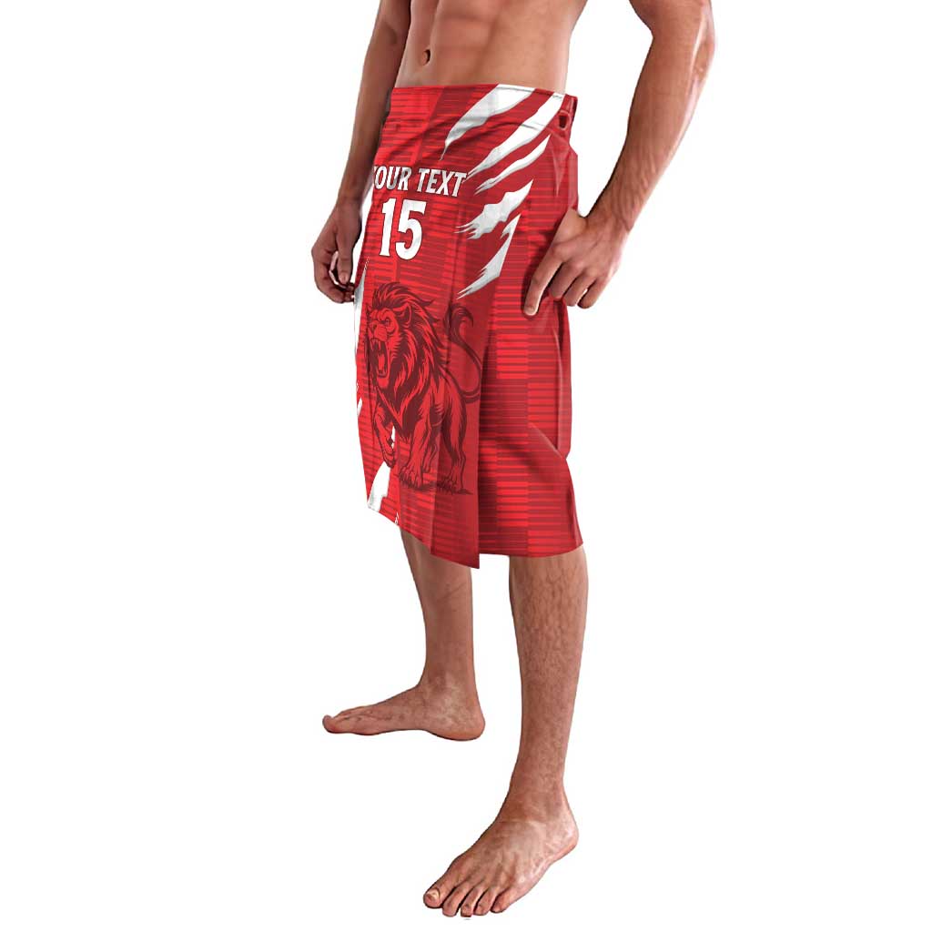 Custom Libya Football Lavalava Forza Libya