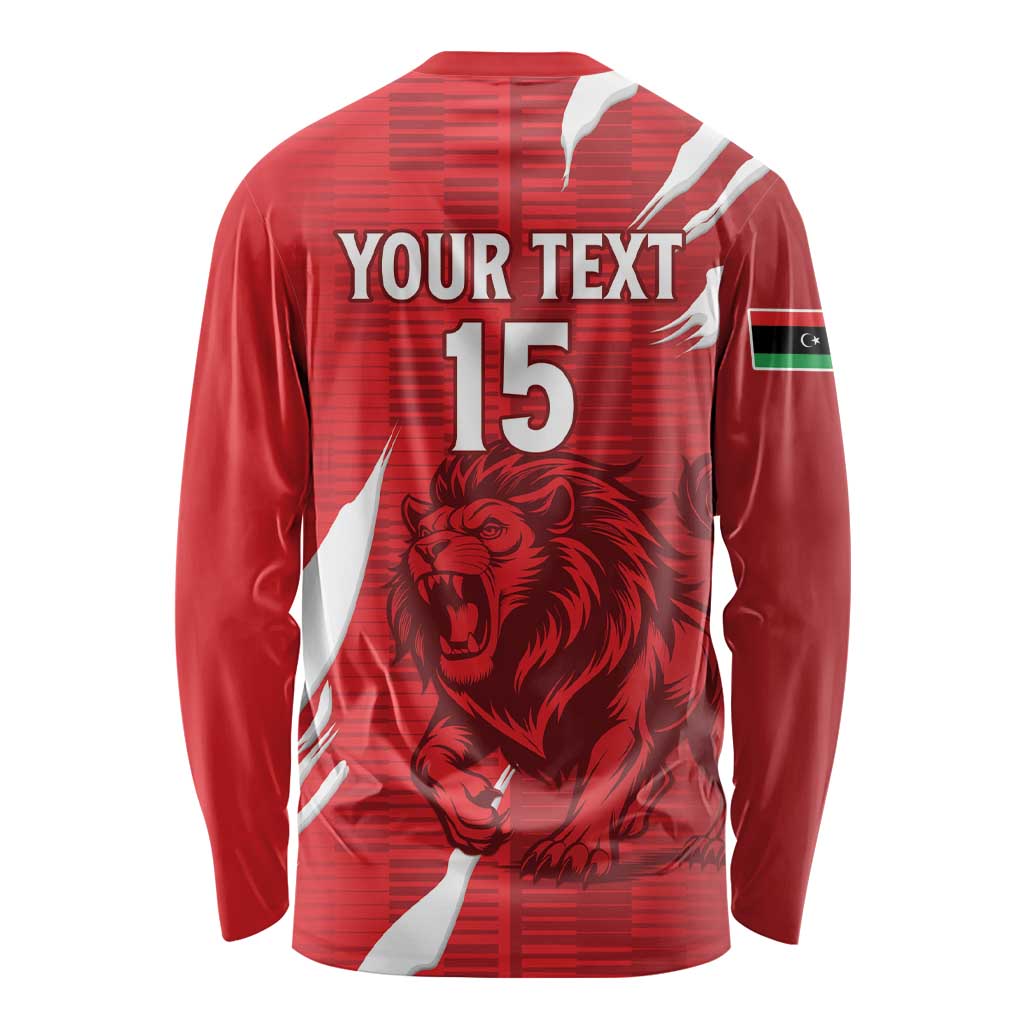 Custom Libya Football Long Sleeve Shirt Forza Libya