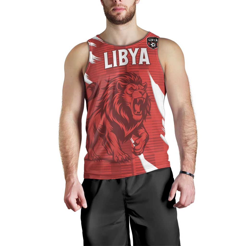 Custom Libya Football Men Tank Top Forza Libya