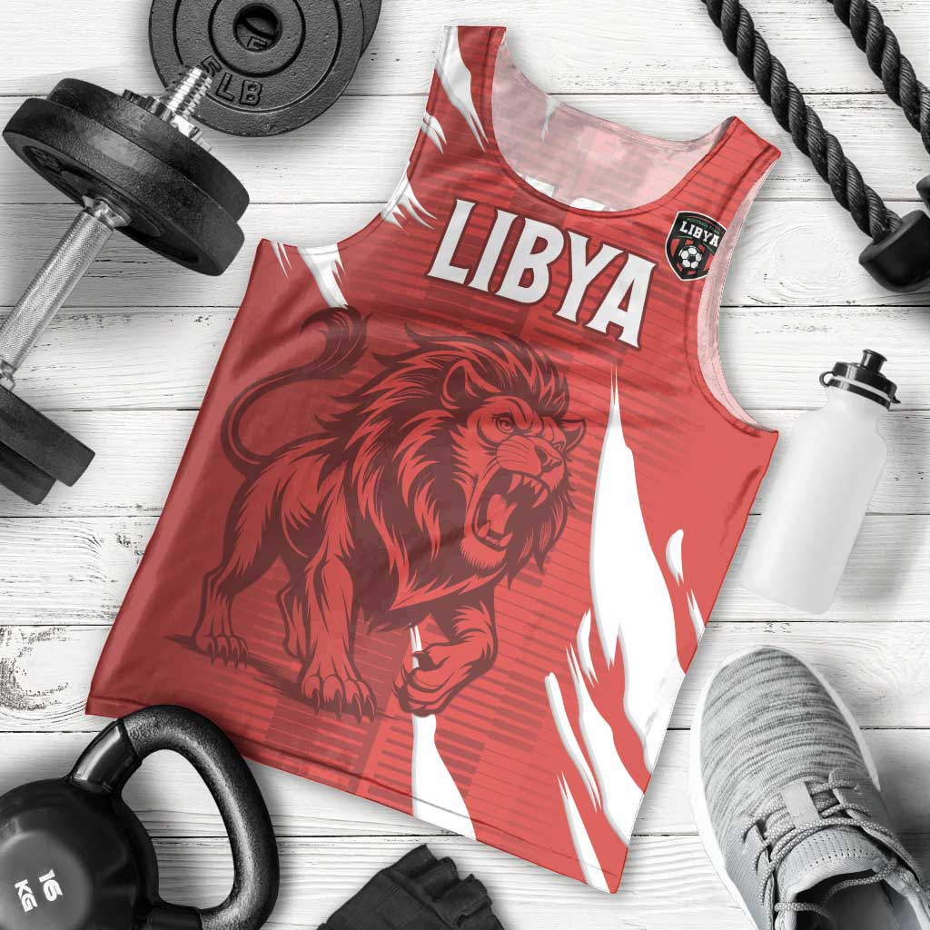 Custom Libya Football Men Tank Top Forza Libya