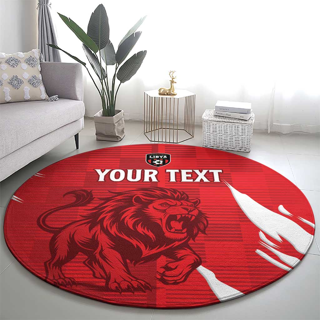 Custom Libya Football Round Carpet Forza Libya