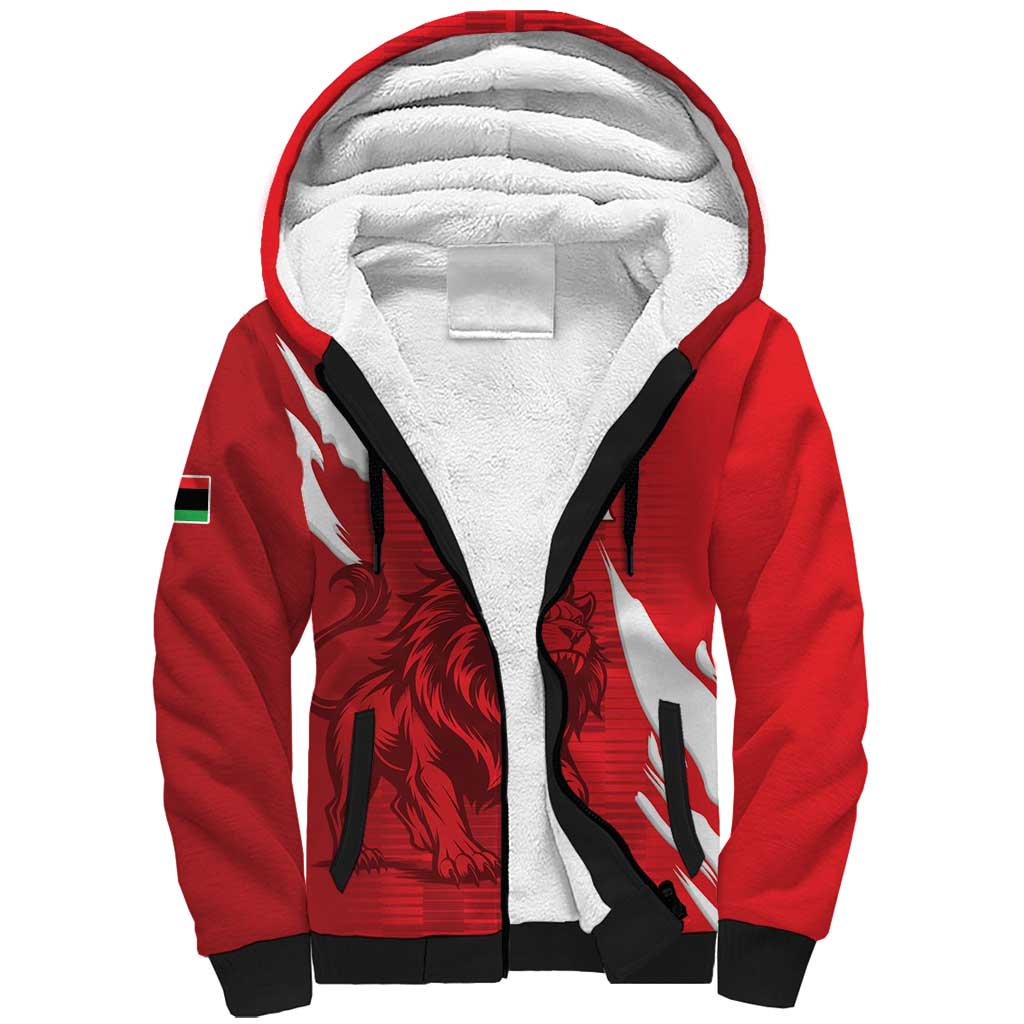Custom Libya Football Sherpa Hoodie Forza Libya