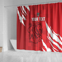 Custom Libya Football Shower Curtain Forza Libya