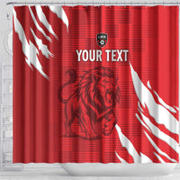 Custom Libya Football Shower Curtain Forza Libya