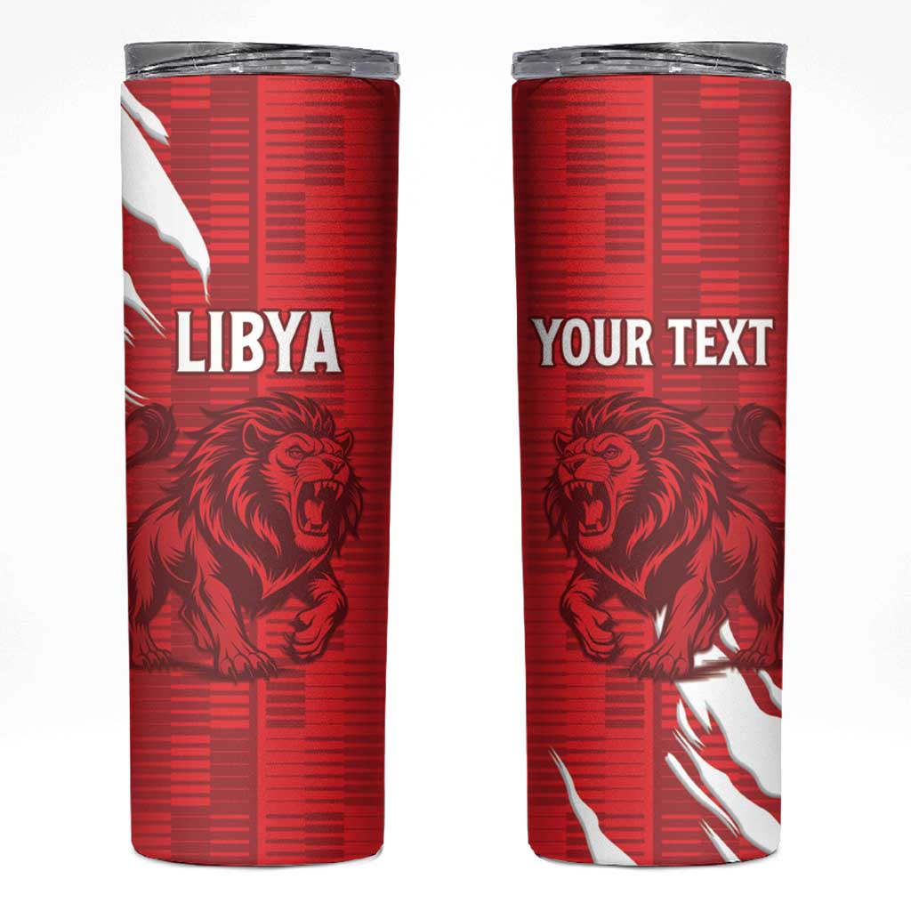 Custom Libya Football Skinny Tumbler Forza Libya