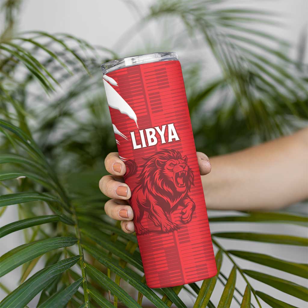 Custom Libya Football Skinny Tumbler Forza Libya