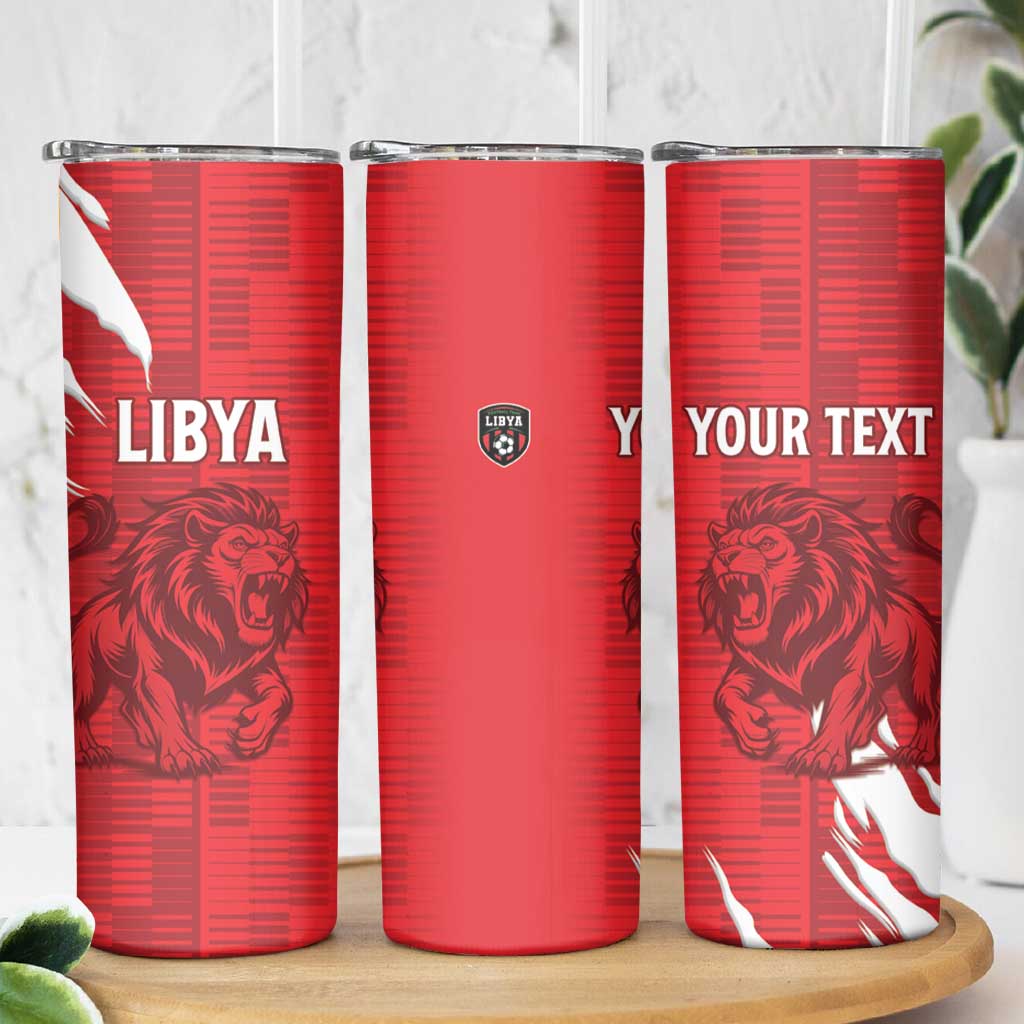 Custom Libya Football Skinny Tumbler Forza Libya