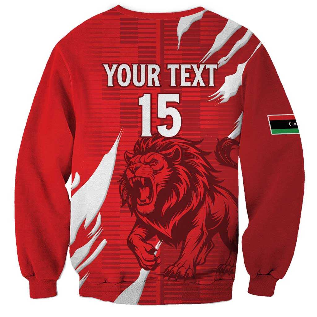 Custom Libya Football Sweatshirt Forza Libya