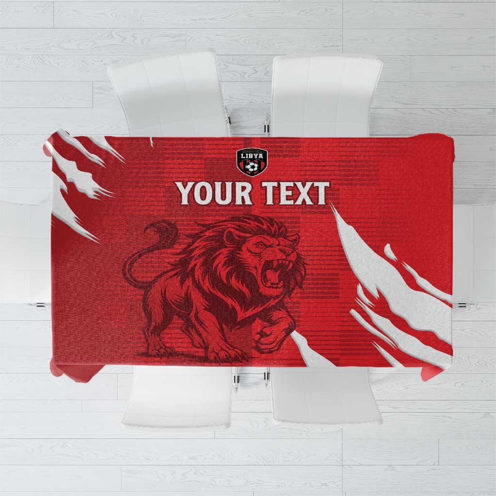 Custom Libya Football Tablecloth Forza Libya