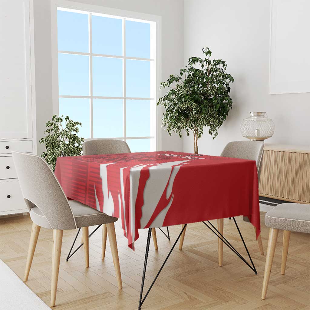 Custom Libya Football Tablecloth Forza Libya