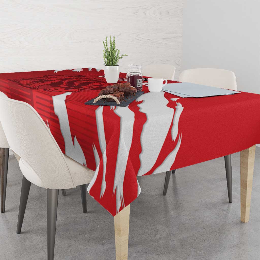 Custom Libya Football Tablecloth Forza Libya