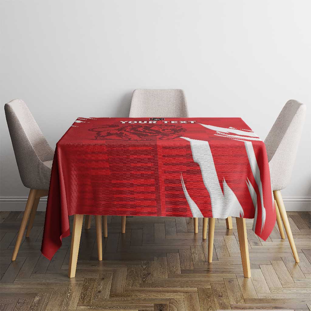 Custom Libya Football Tablecloth Forza Libya