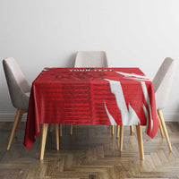 Custom Libya Football Tablecloth Forza Libya