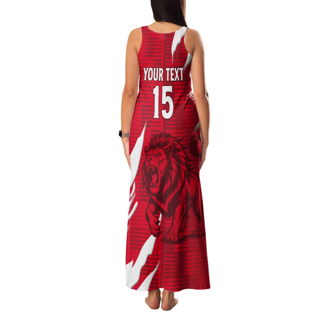 Custom Libya Football Tank Maxi Dress Forza Libya