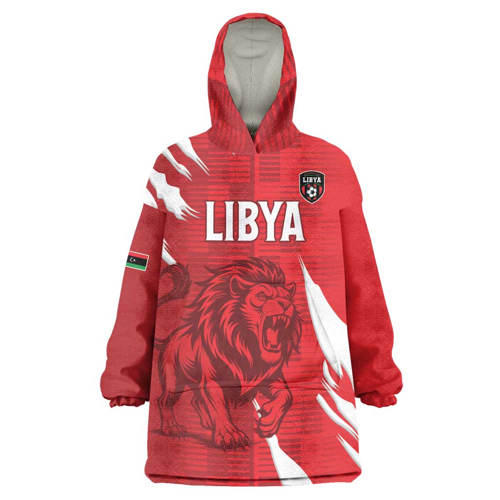 Custom Libya Football Wearable Blanket Hoodie Forza Libya