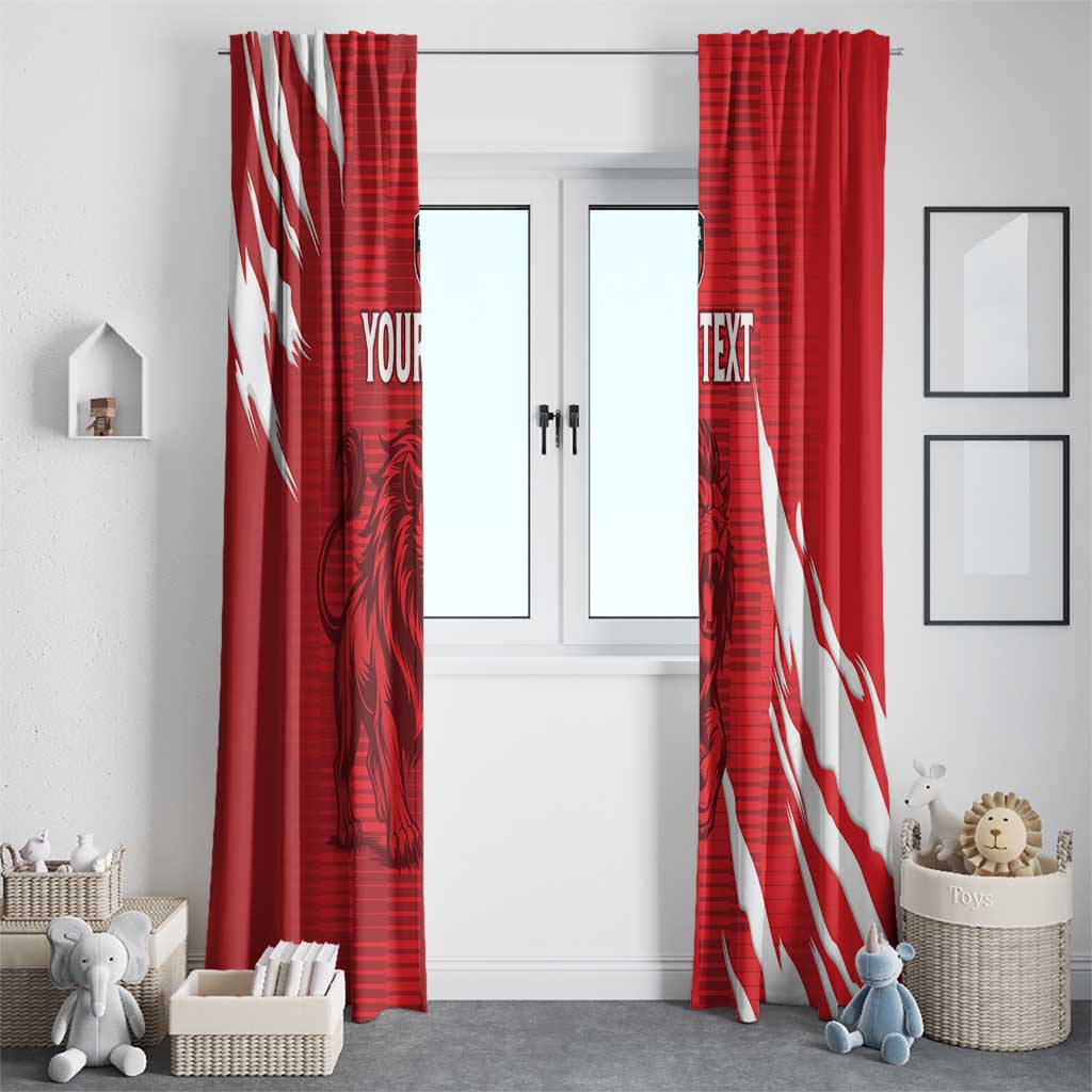 Custom Libya Football Window Curtain Forza Libya