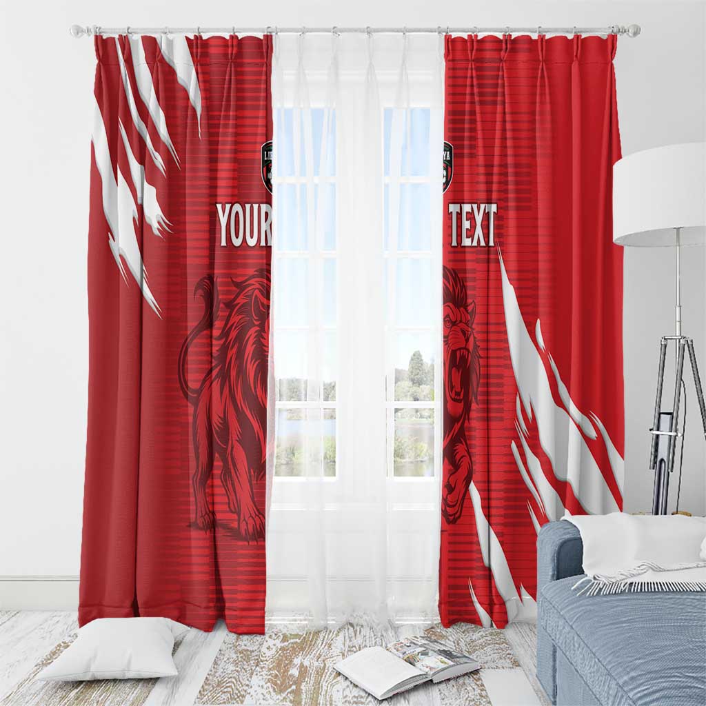 Custom Libya Football Window Curtain Forza Libya