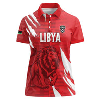 Custom Libya Football Women Polo Shirt Forza Libya